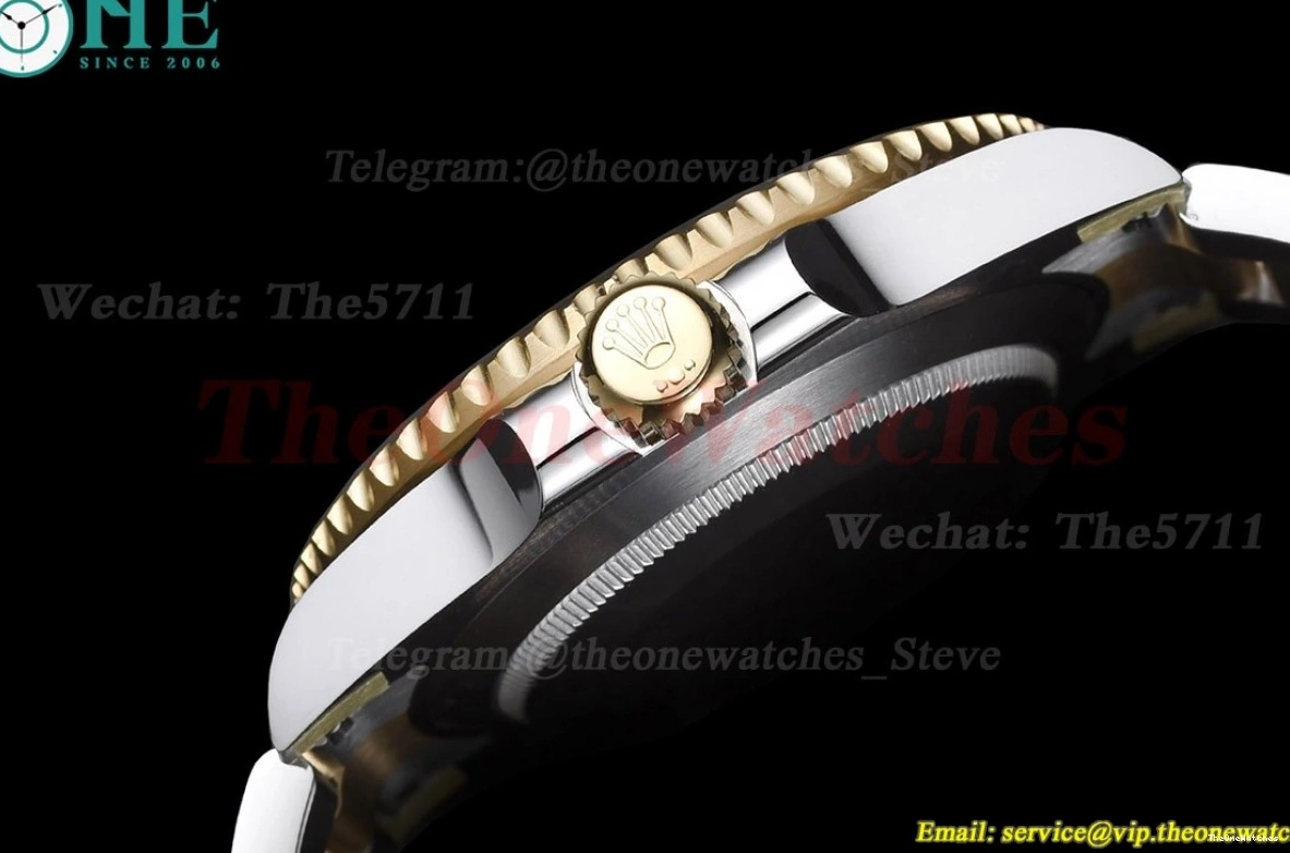 116613LN VS3135 Black Submariner 904L YG Dial SS CLEAN 0326